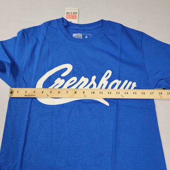 The Marathon Clothing Crenshaw Shirt Mens Small Blue TMC Graphic Tee Crewneck - Picture 7 of 8